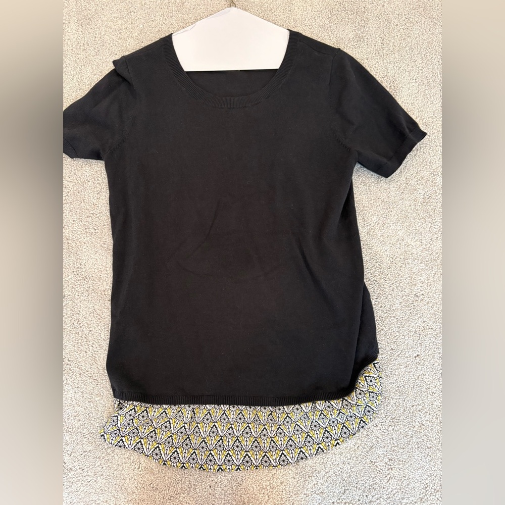 Loft Black Sweater Top. Sz Small